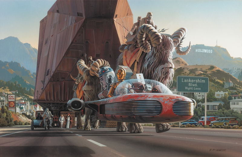 Illustration, Lucasfilm moving card, September 1979. © Abrams Books, 2016 (C) 2016 Lucasfilm Ltd. And TM. All Rights Reserved. Used Under Authorization